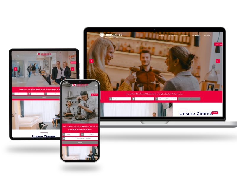Webdesign für Johanniter Gästehaus